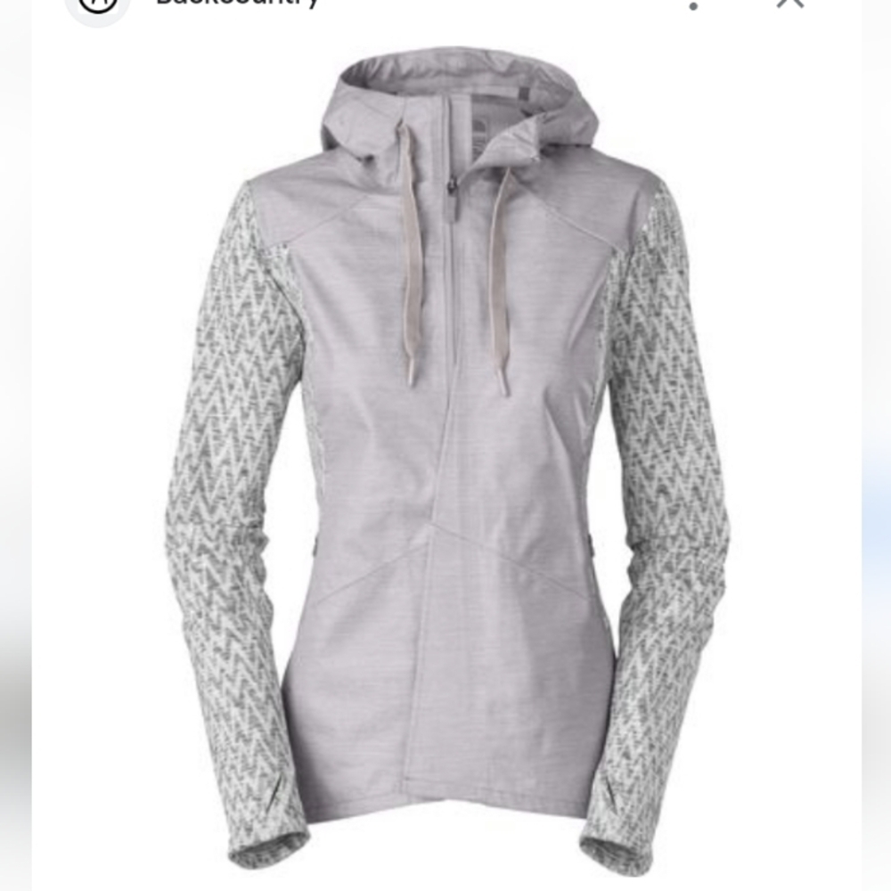 North Face dyvinity gray hooded jacket